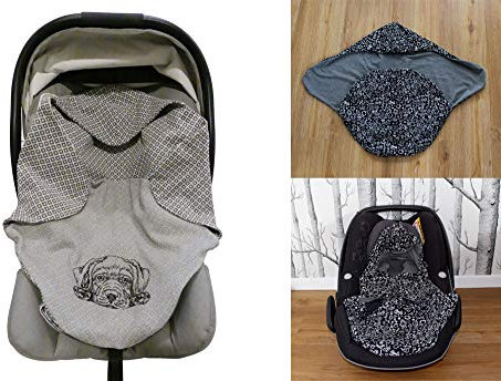 Zierstoff einfach nähen PAPIERSCHNITTMUSTER, Decke für eine Babyschale Manolo