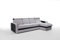 Robin Bristol Ecksofa mit Schlaffunktion Bettkasten Verstellbare Kopfstützen Sofa L-Form Schlafsofa Freistehende Eckcouch Schlafcouch Wohnzimmermöbel Wohnlandschaft Rechts (Grau Schwarz)