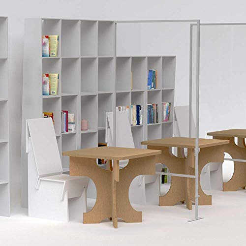 1m wide x 2m high perspex shower screen.