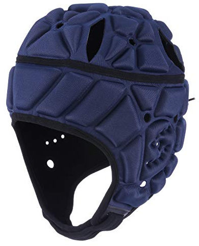 surlim Casque souple de football, de rugby, de rugby, casque de football à coquille souple pour jeunes et adultes (bleu marine, taille M)