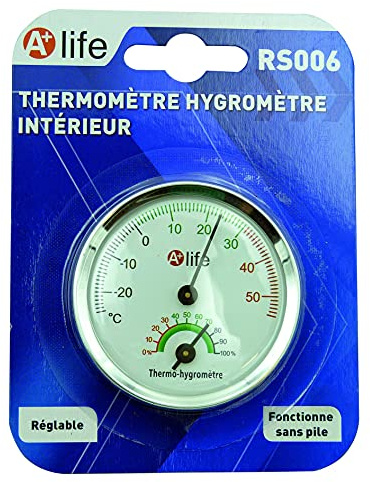 Start THERMOMÈTRE HYGROMÈTRE INT aiguille réglable 1 RS006