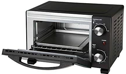 Jata JEHN0910 Horno Eléctrico de Sobremesa, 800 W, Capacidad 10 litros, Función Grill, Temporizador, Termostato Regulable, Incluye Parrilla, Medidas externas: 37 x 27 x 23 cm