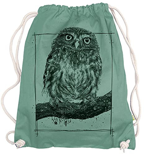 Ma2ca® - Owl Eule Eulen Gymsac Turnbeutel - Stoffbeutel Tasche Hipster Sportbeutel Rucksack Bedruckt