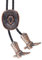 Bolo Krawatten für Herren Western - 3D Cowboy Hut Design Mit Vintage Stiefel, Bolotie Bola Krawatte, Cowboyhut Aus Bronze, Large