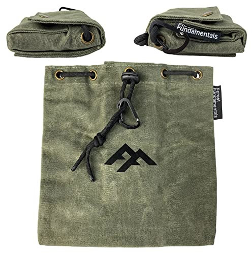 ™ Artisan Forager Pouch™ Handgemachter, zusammenklappbarer Hüftbeutel aus gewachstem Canvas, Tasche, Rucksack, Bushcraft, Wandern, Camping, Hundespaziergang, unvergessliches Geschenk fürs Leben