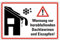 Aufkleber Warnung Hinweis Vorsicht vor Dachlawinen und Eiszapfen Schild Folie selbstklebend | 30x20cm Made in Germany
