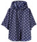 QIKADO Kinder Regenmantel Regenjacke Regenponcho Regencape Unisex Leichter faltbar Regencape Blaue Punkte M/100-130cm