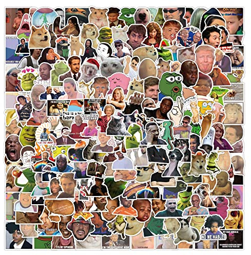 200 Pcs Social Memes Funny Water Bottle Laptop Computer Skateboard Phone Luggage Guitar DIY Decal Stickers,Album, Crafts, Calendar, Planner Aesthetic Interesting Meme Stickers