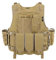 ACEXIER Molle Airsoft Weste Taktische Weste Platte Träger Swat Angeln Jagd Paintball Weste Militär Armee Rüstung Polizei Weste (Tan)