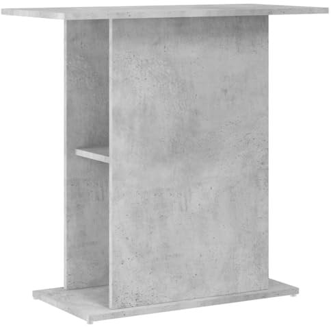 vidaXL Aquariumständer, Aquarium Unterschrank mit viel Stauraum, Aquarium Tisch mit Stabiler Oberplatte, Aquariumschrank Aquarium Halter, Betongrau Holzwerkstoff