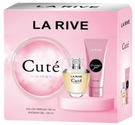 LA RIVE Cuté Woman Geschenkset - Eau de Parfum 100ml & Duschgel 100ml - Femininer und romantischer Duft Damenduft Frauenduft Frauenparfum Damenparfum