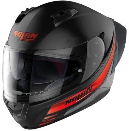 Nolan N60-6 Sport Outset Helm, schwarz matt/rot, S (56)
