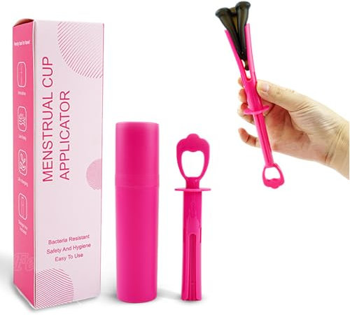 Menstrual Cup Applicator - Tampon Applicator - Period Cup Remover - Make Insertion Easy - for Menstrual Discs - Every Woman Can Now Use Menstrual Cups