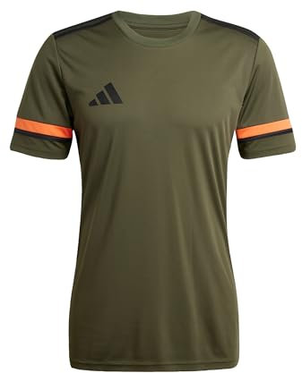 adidas Men's SQUADRA25 Jersey Short Sleeve, Night Cargo/Black/Semi Impact Orange, XXL