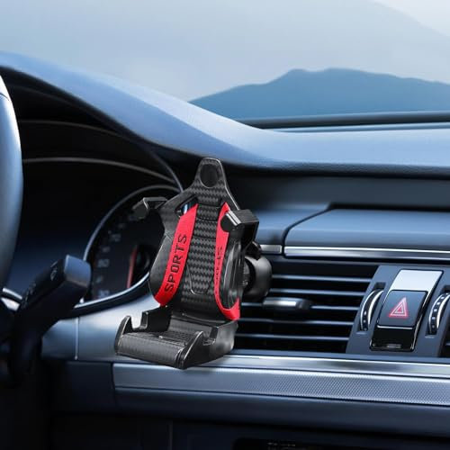 Clip De Montaje para Soporte De Teléfono para Coche | Soporte para Asiento Móvil | Soporte De Diseño De Asiento De Carreras | Soporte para Teléfono Celular Modelo Racing Seat Design para Coche