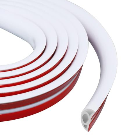 Kabelkanal Selbstklebend, Kabelschacht 20mm (B) x 10mm (H) x 3-Meter Länge, Kabelbrücke für Stromkabel im Haushalt, Kabelschutz, Kabelabdeckung, Weiß