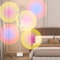 Kariosid Sunset Floor lamp,LED Five Head Halo Projector Adjustable Chrome Floor Lamp,3000K Floor Lamp with Replaceable Color Filters,69in Mood Light Ambient Decor Lighting for Bedroom,Living Room