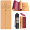 Haninj® Yogamatte-Kork, Rutschfest, Einzigartiges Design, Extradick Natürlicher Kork, TPE Fitness-Trainingsmatte mit Tragetasche und Gurt, für Zuhause, Pilates, Aerobic Fitnessstudio und Workout