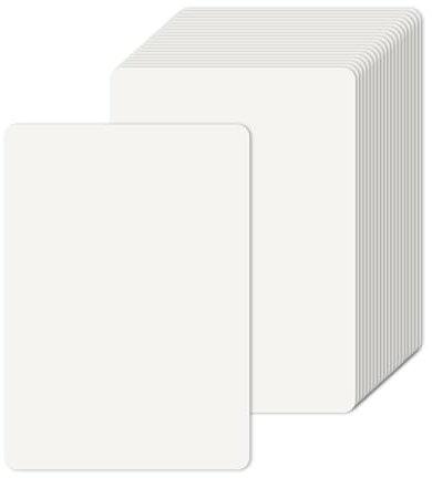 160 Stück A6 Kraftpapier Karten, Blanko Postkarten Weiß 10.5x14.8CM 300g/m² Kraftpapier-Karten Set Druckbar Postkarten Blanko Karten für Selbstgestalten beschriften oder bedrucken