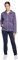 Leo Corsetteria Tuta donna invernale felpata calda per signora con zip cerniera tasche e pantaloni lunghi F.lli Campagnolo Taglia S Viola 171 8Q76284