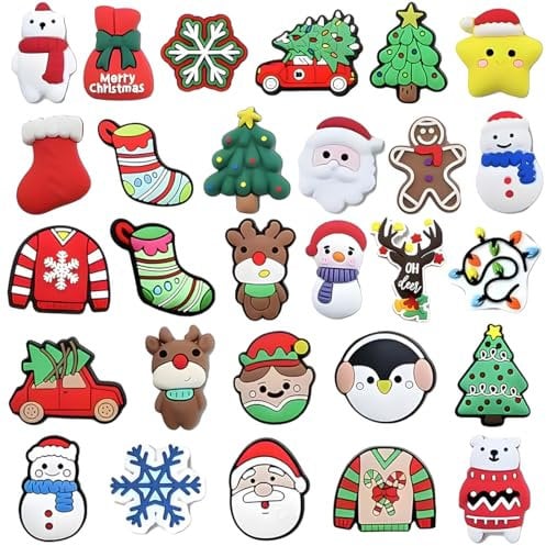 58pcs Charme Chaussure, Ornement de Style Noël, DéCorations De Chaussures De Dessin Animé Amusantes,Décoration de Dessin Animé, Pour Filles, GarçOns Et Adultes