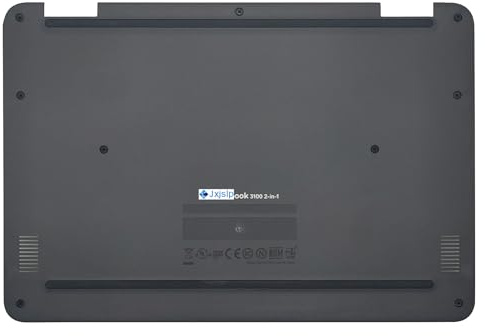 Jxjslp Replacement Bottom Case for Dell Chromebook 11 3100 2-in-1 Series Laptop Enclosure Lower Cover 0PPWP2 PPWP2 Black