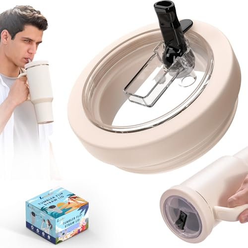 Tapa de repuesto a prueba de fugas para Stanley Quencher de 40 onzas, cubierta de silicona antiderrames con cepillo de limpieza reutilizable, tapa duradera a prueba de derrames para viajes