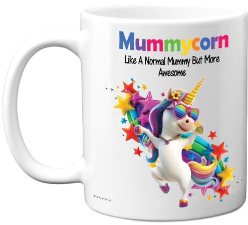 Stuff4 Mummy Gifts - Mummycorn Mug - Happy Birthday Gifts for Mummy from Son Daughter, Unicorn Mother's Day Presents, 11oz Ceramic Dishwasher Safe Premium Mugs