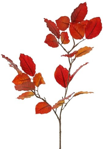 artplants.de Künstlicher Zweig Buche LOPERDY, rot-orange, 70cm