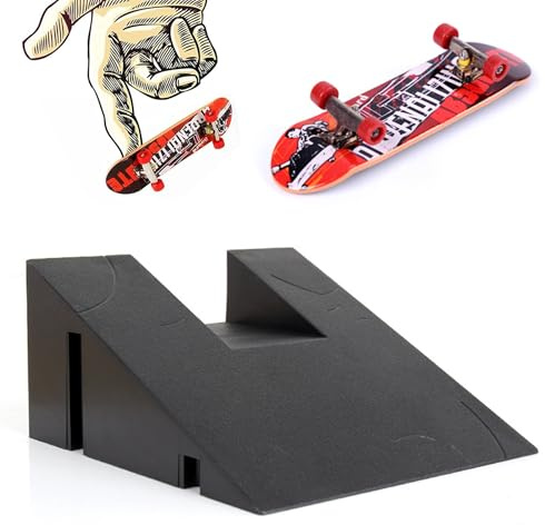 Gxdamxz Finger Skateboard, Mini Fingerskateboard, Fingerboard & Treppe Rampe, Training Requisiten Set