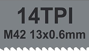 Lame de scie, Lame de scie à ruban bimétallique 44-7/8 1140 x 13 0,6 mm 14 dents for la coupe du métal. portable for Milwaukee, Makita et Dewait