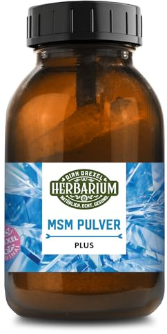 Herbarium MSM Pulver Plus 300 g | 100% reines Methylsulfonylmethan mit Vitamin C & Zink | vegan, ohne Zusatzstoffe & laborgeprüft | Nahrungsergänzungsmittel