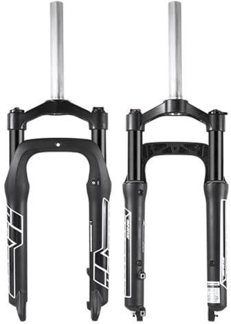 4.0 Pneumatici Fat Forcella Ammortizzata 20/26 Pollici Forcella Per Bicicletta Viaggio 100/110mm Forcellas Anteriore MTB Tubo Dritto 1-1/8 Freno A Disco QR 9*135mm Per E-Bike Fat Neve Sabbia(20inch)