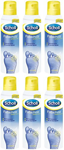 Scholl Fußschutzspray 2in1 Fußpilz Fußpflege Fußhygiene Fußgeruch 6er Pack (6 x 150ml)