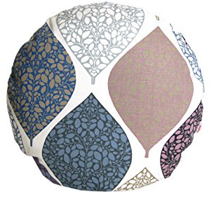 beties „Momente“ Kissenhülle rund ca. 50 cm Ø Kissenbezug in interessanter Größenauswahl hochwertig & angenehm 100% Baumwolle Farbe (Hortensie)