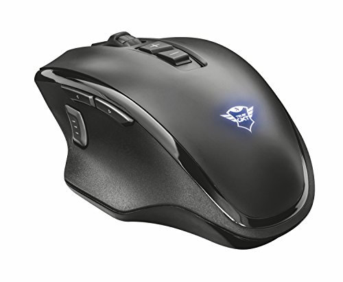 Trust GXT 140 Manx Mouse Wireless Ricaricabile, Nero