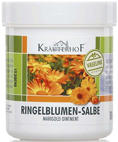 Kräuterhof 5er Vorteilspack Ringelblumen-Salbe mit Vaseline, 5 Dosen a 100ml