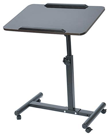 Penck Mobile Laptop Sit Stand Scrivania Angolo & Altezza Regolabile Rolling Laptop Desk Cart Over Bed Ospedale Tavolo Stand Tavolo Pieghevole Tavolo Portatile