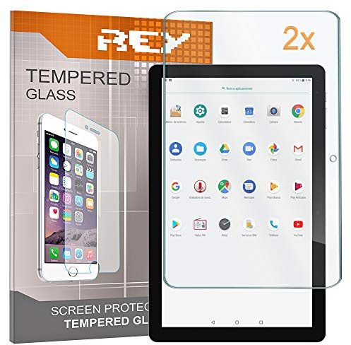 REY Bildschirmschutz aus gehärtetem Glas für CHUWI Hi10 PRO 10.1 / Hi10 AIR/Hi 10 PRO / Hi10X, Schutzfolie, Displayschutzfolie 9H+ Härte, Anti-Kratzen-Öl-Bläschen