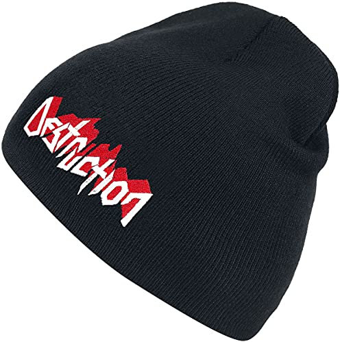 Destruction Logo Unisex Mütze schwarz 100% Polyacryl Band-Merch, Bands, Festival