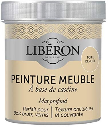 Libéron Peinture meuble à base de caséine, Toile de Jute, 500 ML