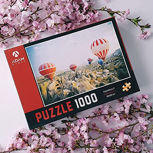 1000-teiliges Puzzle mit schönen islamischen Motiven, 1000 Teile Puzzle, Puzzles, für Erwachsene und Kinder (Kapadokia 2)