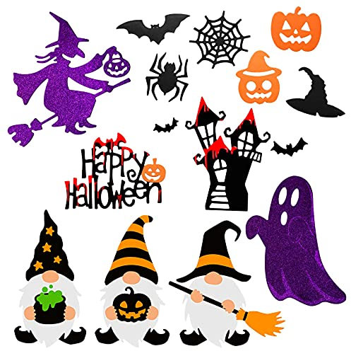Stanzschablonen Halloween Set - inkl. Kürbis, Geist, Fledermaus, Wichtel etc. Motive - Halloween Stanzformen Schablone für Scrapbooking, DIY-Karten, Horror Party Deko usw.