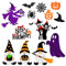 Stanzschablonen Halloween Set - inkl. Kürbis, Geist, Fledermaus, Wichtel etc. Motive - Halloween Stanzformen Schablone für Scrapbooking, DIY-Karten, Horror Party Deko usw.