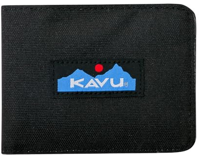 KAVU Watershed Brieftasche, wasserabweisend, Tiefschwarz