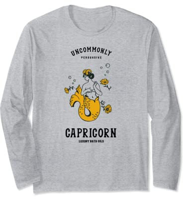 Capricorn Luxus-Badeöle: ungewöhnlich überzeugend. Sternzeichen Langarmshirt
