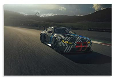Auto-Poster BMW M4 GT3, Leinwand-Kunstposter und Wandkunst, Bild, modernes Familien-Schlafzimmer, Dekor-Poster, 20 x 30 cm