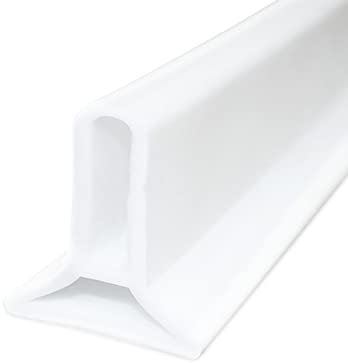 50 CM-300 CM Schwallschutzleiste Dusche, Duschtürdichtung Silikon Duschschwelle hält das Wasser Innerhalb der Schwelle, Höhe: 5 cm, mit Montagewerkzeug (80cm/31.5in)