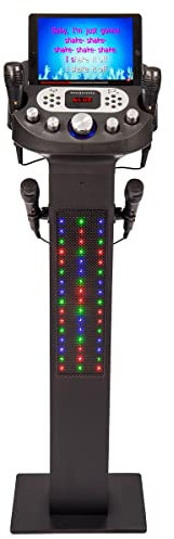 Easy Karaoke Smart Bluetooth® Karaoke System + 4 Wired Microphones