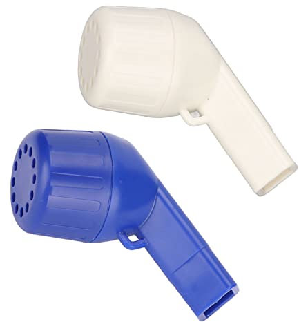 Atmungs-Lungen-Expander, Professionelles Schleim-Entlastungsgerät, Tragbare Atemtrainer Zur Öffnung der Atemwege, Verbessert die Lungenkapazität(Weiß)